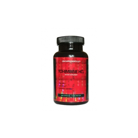 USA Supplements LLC-  Yohimbine HCL 10 mg 200 kapsúl