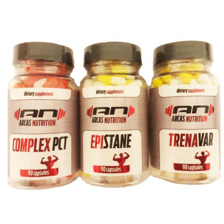 Trenavar 90caps + Epistane 90caps + PCT complex 90caps - Arcas Nutrition