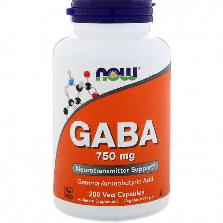 NOW GABA 750 mg, 200 kapsúl