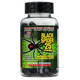 Cloma Pharma - Black Spider Fat Burner - 100 Capsules